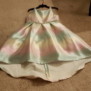 Multicolored Highlow Dress
